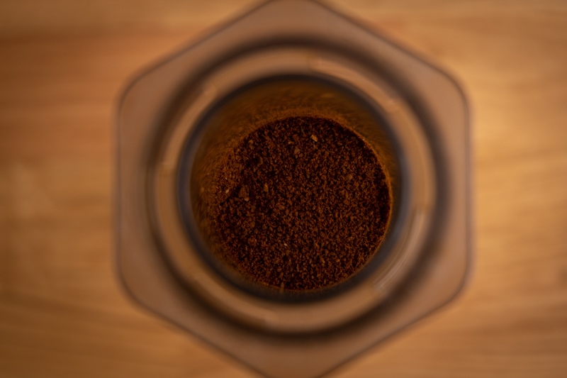 Granos de café listos para agua