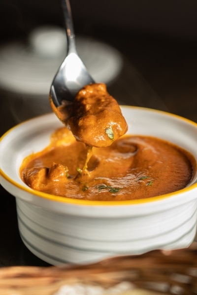 Curry en un bol