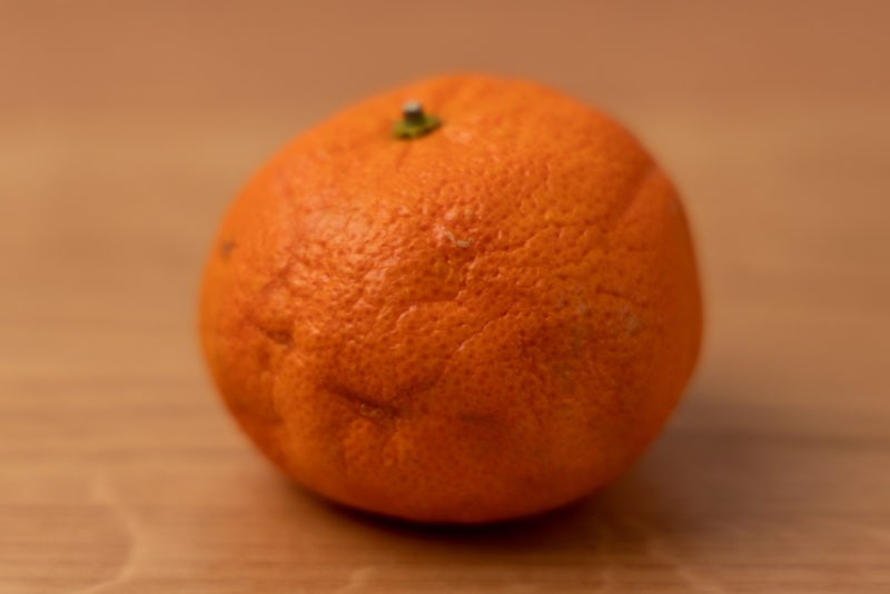 wrinkled tangerine