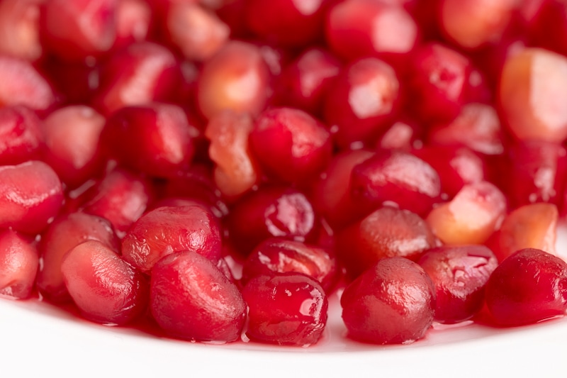 Thawed pomegranate seeds