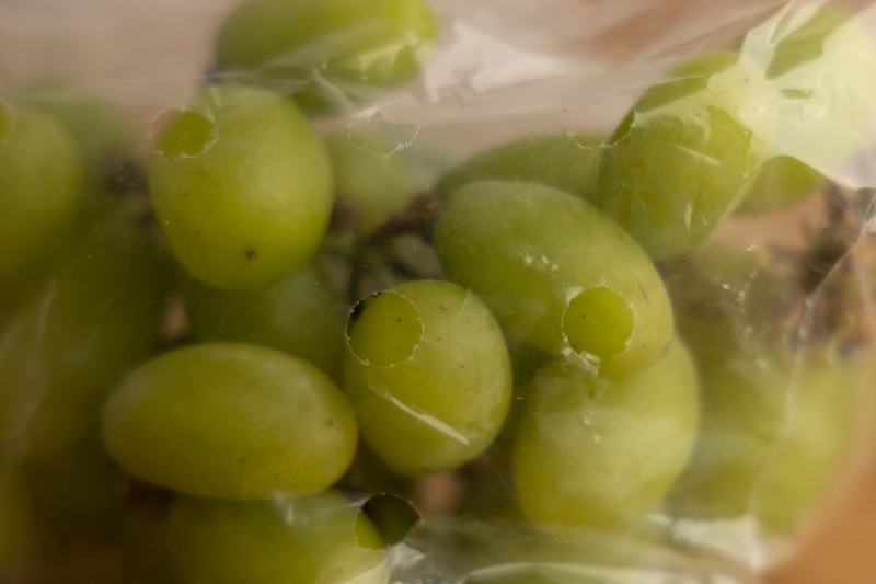 How to store grapes: a ventilated bag