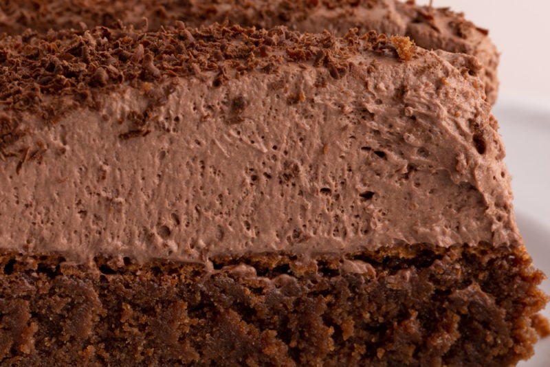 Close up of brownie ice cream