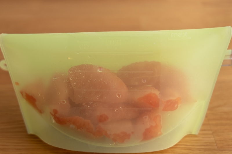 Thawed Grapefruit Pieces