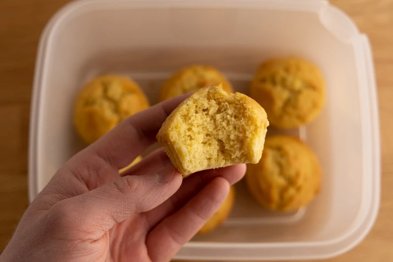 Muffins con puré de mango