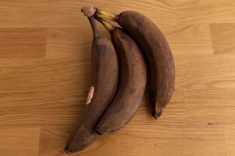 Cáscara de plátano oscurecida
