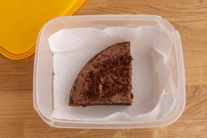 brownie in a storage container