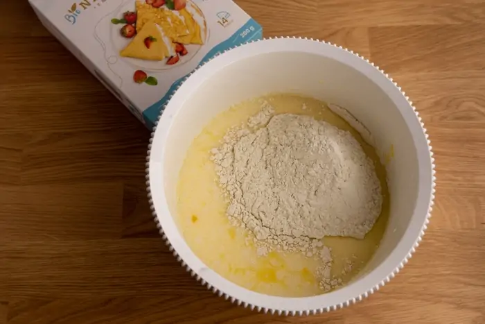 Hacer masa para tortitas a partir de una mezcla