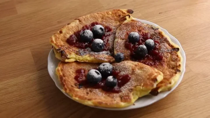 Thawed cottage cheese pancakes