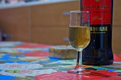 Un vaso de vino de Jerez