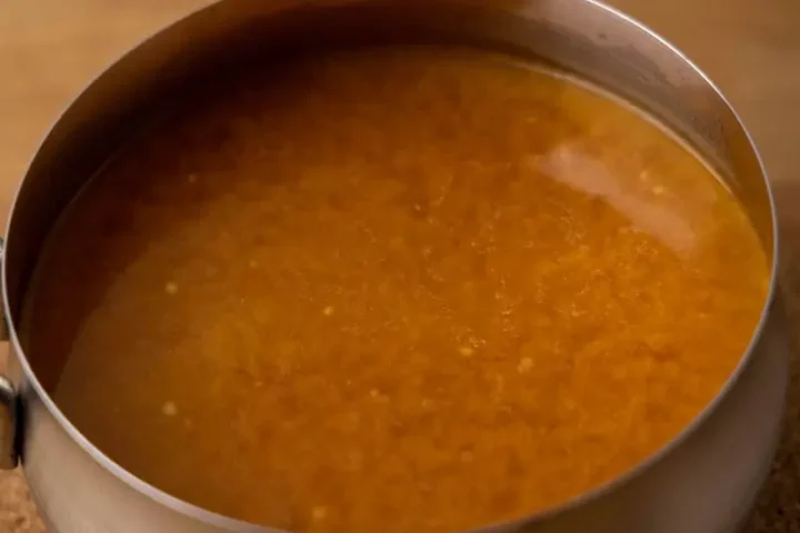 Sopa de tomate cocido