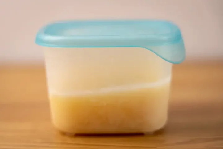 leche evaporada congelada en un recipiente 7